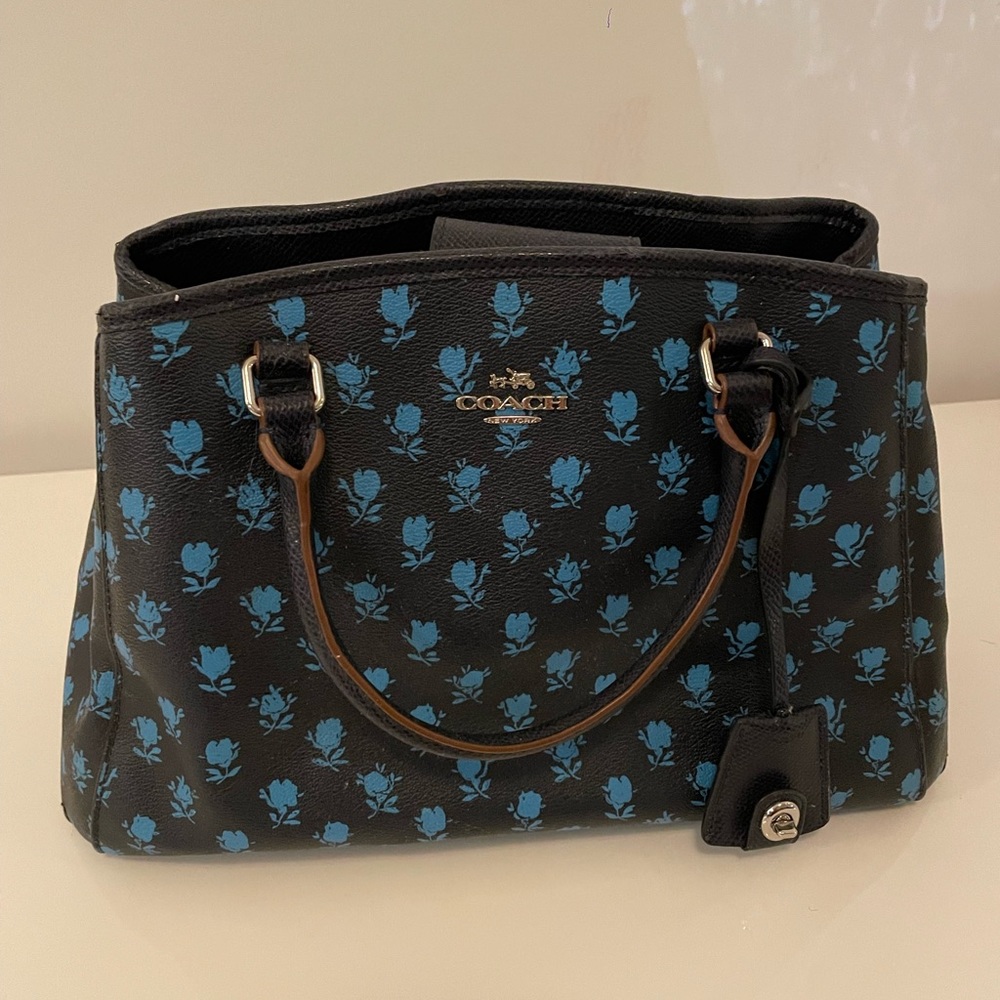 Rare Coach Satchel in Badlands Floral Print